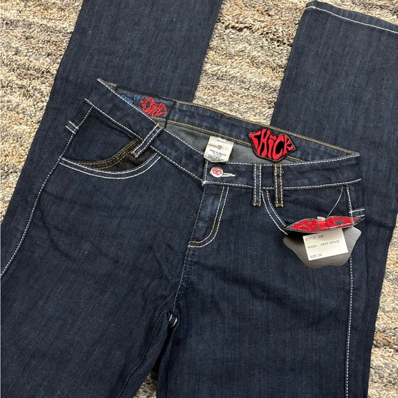 Chick Y2K Low Rise Mini Bootcut Jeans Sz 26 NWT | Vintage Low Rise Bootcut Jean* - Picture 7 of 15